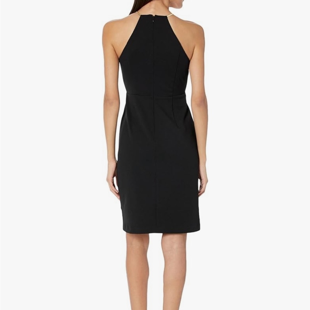 Trina Turk Sora Sleeveless Crepe Halter Midi Dress - Picture 2 of 6